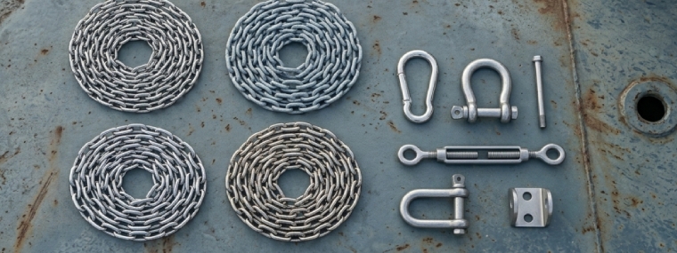 Welke ketting roest niet bij buitenprojecten?